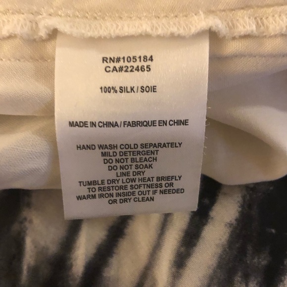 NWOT GO by Go Silk 100% Silk Skirt Ombre like print with ruching - Picture 5 of 6